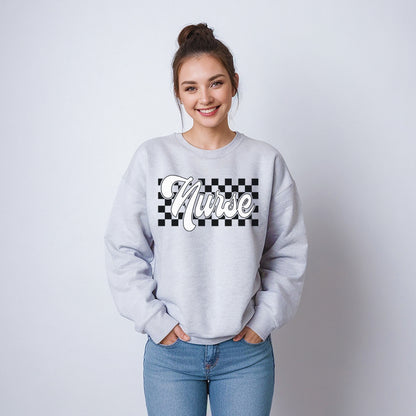 Checkered Nurse Sweatshirt