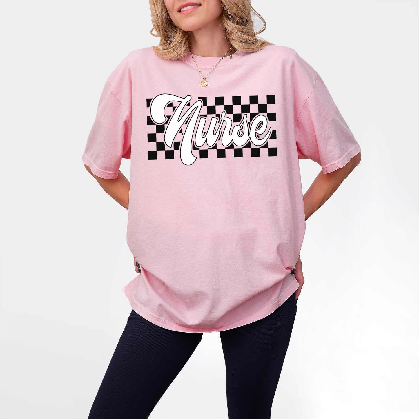 Checkered Nurse Shirt