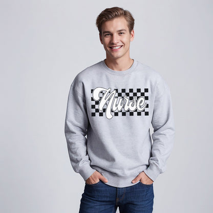 Checkered Nurse Sweatshirt