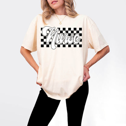 Checkered Nurse Shirt