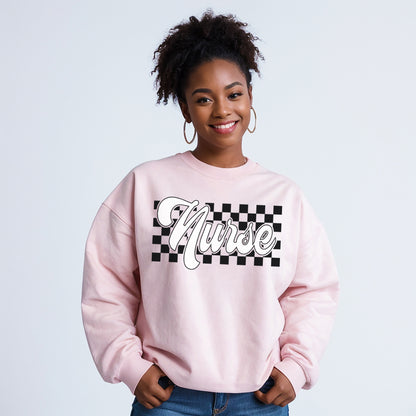 Checkered Nurse Sweatshirt