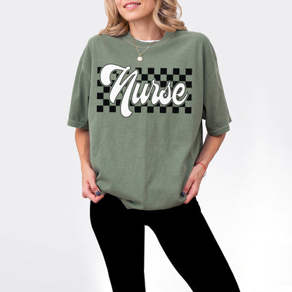 Checkered Nurse Shirt