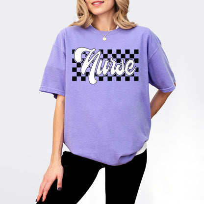 Checkered Nurse Shirt