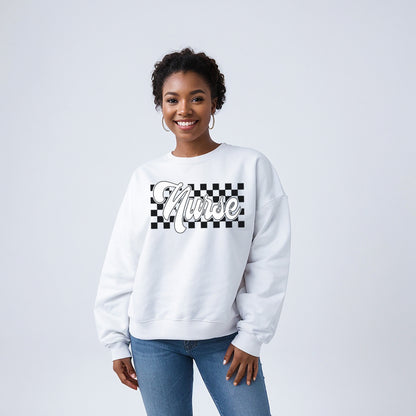 Checkered Nurse Sweatshirt