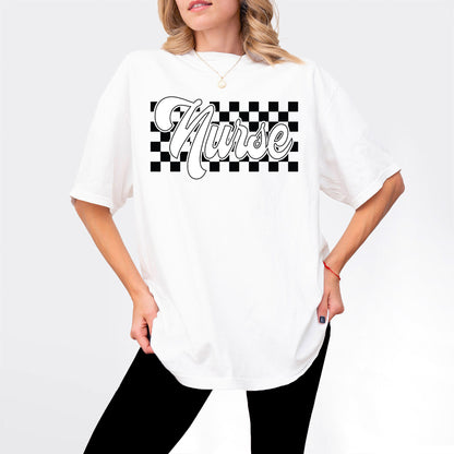 Checkered Nurse Shirt